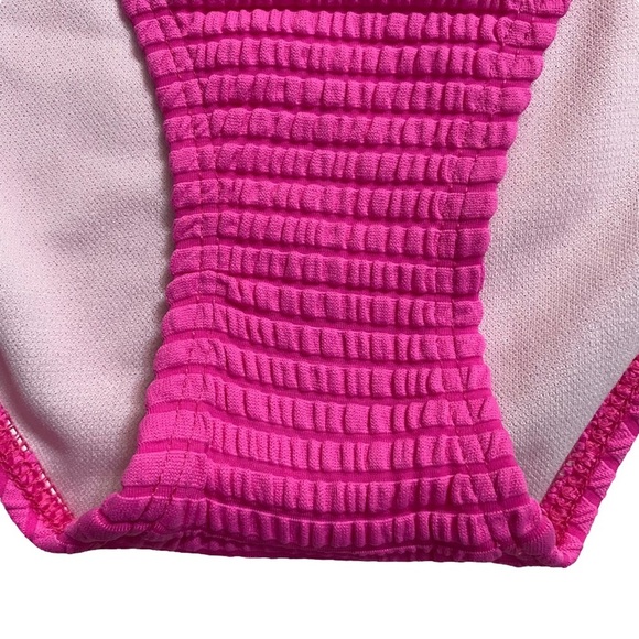 Salt and Cove Pink Textured Lined Hipster Bikini Swim Bottom Medium M - Picture 8 of 14